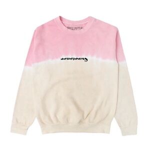 Ariana Grande Sweetner Tour Thank You Next Sweatshirt Half Split Tie Dye Sz M